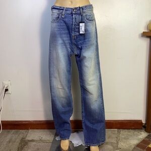 R13 NWT Izzy Drop Jeans in Irving Blue Sz 27